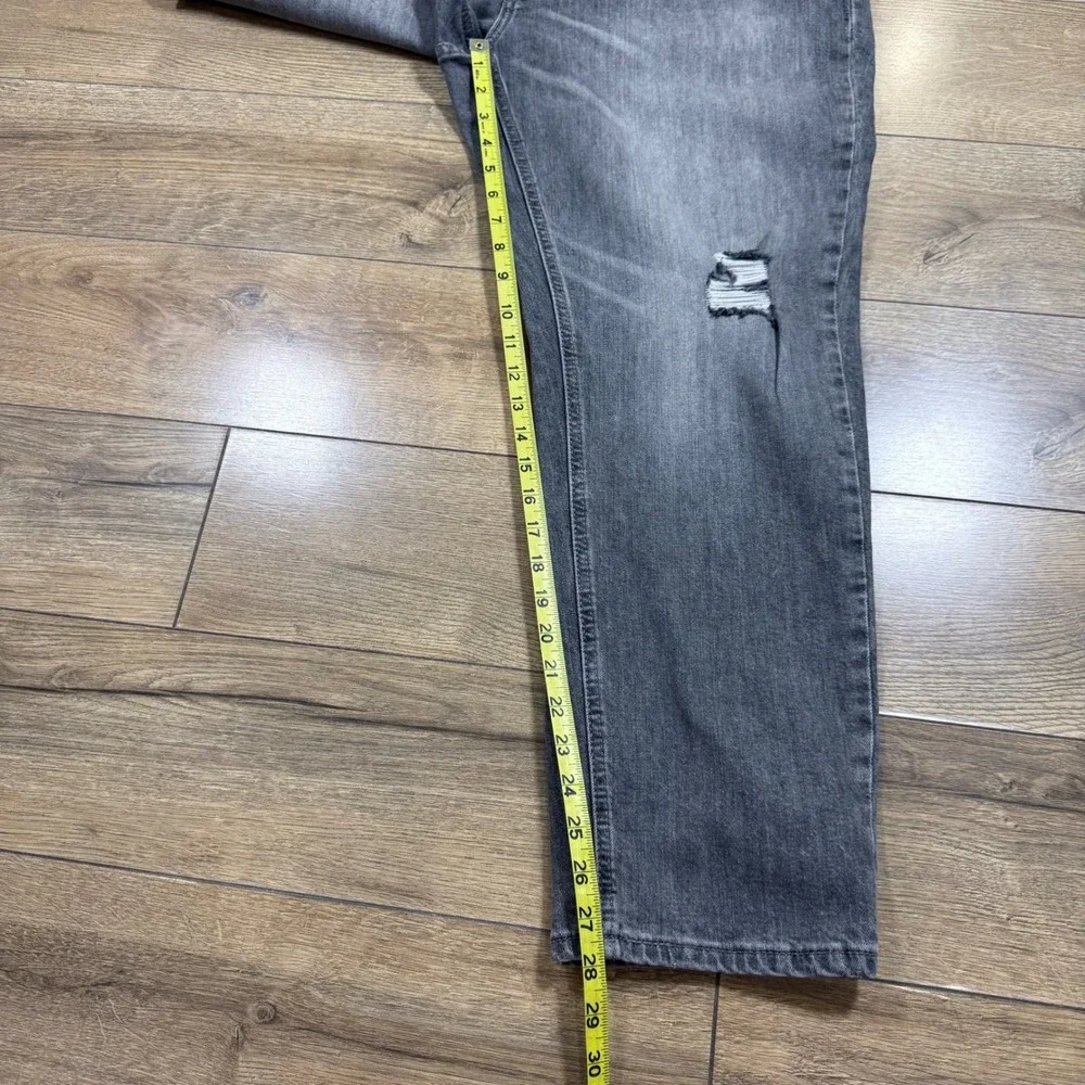 Levis 531 Mens Grey Athletic Slim Distressed Denim‎ Jeans 40x30 S51077 NXBD